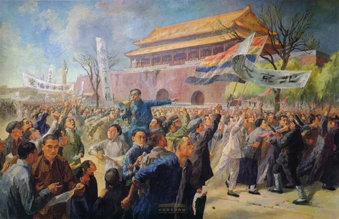 周令釗《五四運動》油畫，1951年，中國國家博物館藏.jpg